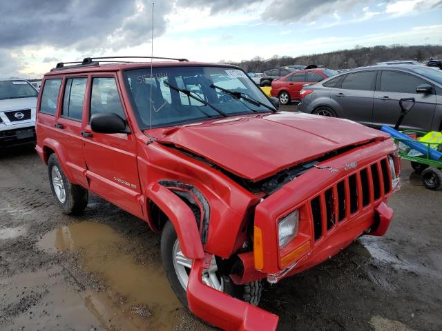 1J4FF58S11L587444 - 2001 JEEP CHEROKEE CLASSIC RED photo 4