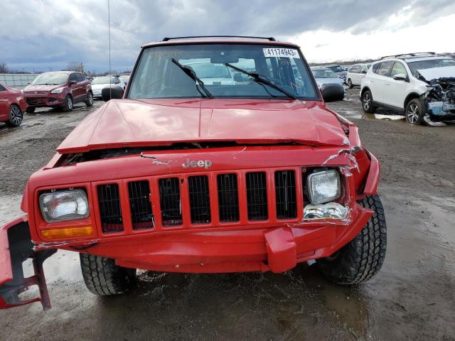 1J4FF58S11L587444 - 2001 JEEP CHEROKEE CLASSIC RED photo 5