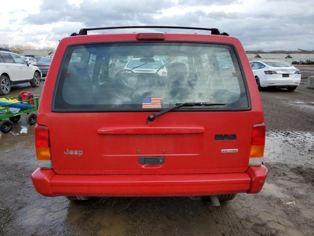 1J4FF58S11L587444 - 2001 JEEP CHEROKEE CLASSIC RED photo 6