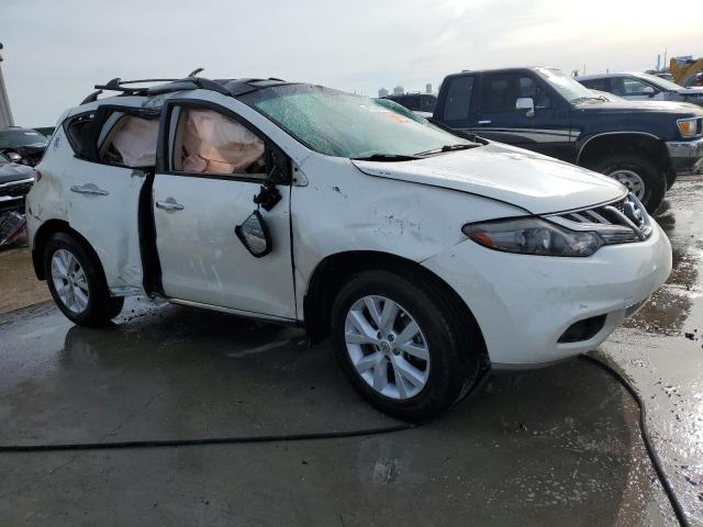 JN8AZ1MU4CW101335 - 2012 NISSAN MURANO S WHITE photo 4