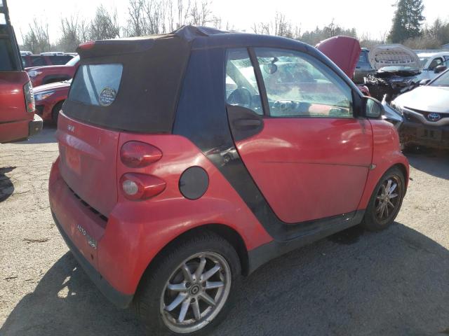 WMEEK31X99K229387 - 2009 SMART FORTWO PASSION RED photo 3