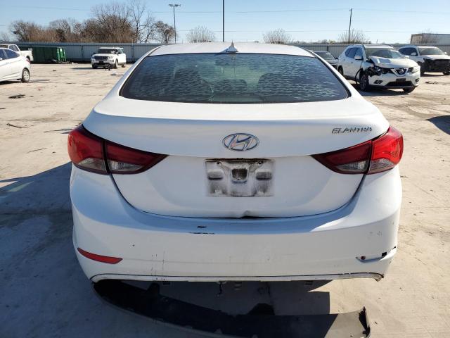 5NPDH4AE9GH731440 - 2016 HYUNDAI ELANTRA SE WHITE photo 6