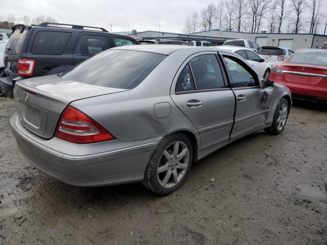 WDBRF40J83F377858 - 2003 MERCEDES-BENZ C 230K SPORT SEDAN SILVER photo 3