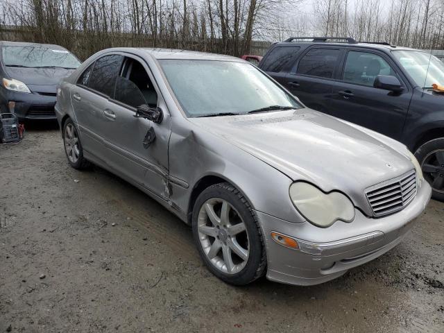 WDBRF40J83F377858 - 2003 MERCEDES-BENZ C 230K SPORT SEDAN SILVER photo 4