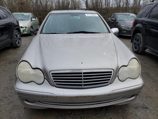 WDBRF40J83F377858 - 2003 MERCEDES-BENZ C 230K SPORT SEDAN SILVER photo 5