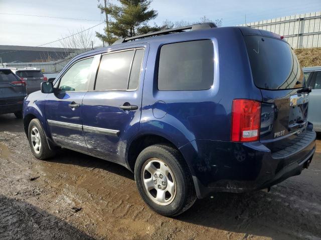 5FNYF4H23FB062470 - 2015 HONDA PILOT LX BLUE photo 2