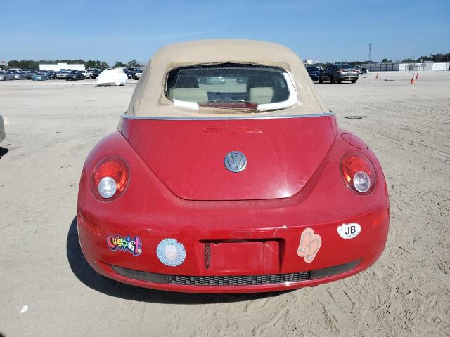 3VWRF31Y06M313936 - 2006 VOLKSWAGEN NEW BEETLE CONVERTIBLE OPTION PACKAGE 1 RED photo 6