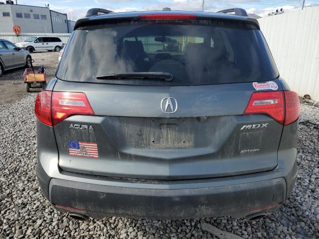 2HNYD284X8H526440 - 2008 ACURA MDX TECHNOLOGY GRAY photo 6