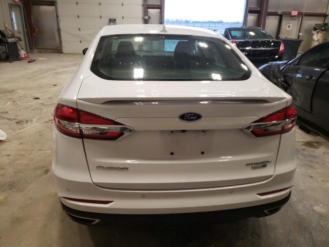 3FA6P0D98KR226360 - 2019 FORD FUSION TITANIUM WHITE photo 6