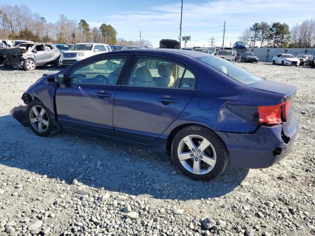 1HGFA16896L101184 - 2006 HONDA CIVIC EX BLUE photo 2