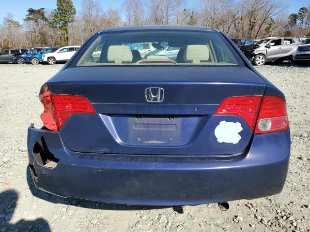 1HGFA16896L101184 - 2006 HONDA CIVIC EX BLUE photo 6