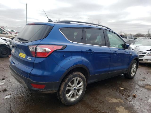 1FMCU0HD4JUC03469 - 2018 FORD ESCAPE SEL BLUE photo 3