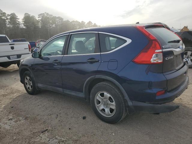 3CZRM3H34FG706527 - 2015 HONDA CR-V LX BLUE photo 2