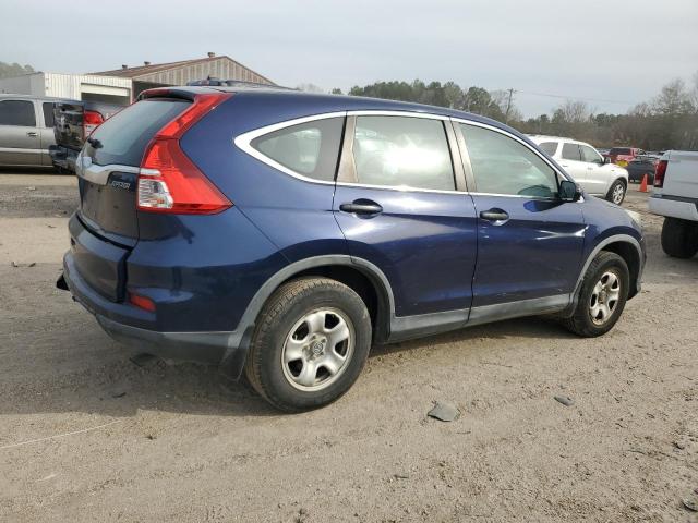 3CZRM3H34FG706527 - 2015 HONDA CR-V LX BLUE photo 3