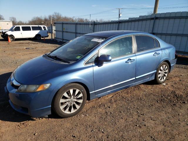 2HGFA169X9H501720 - 2009 HONDA CIVIC EXL ლურჯი ფოტო 1