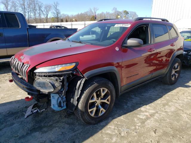 1C4PJMBS4FW786084 - 2015 JEEP CHEROKEE TRAILHAWK RED photo 1