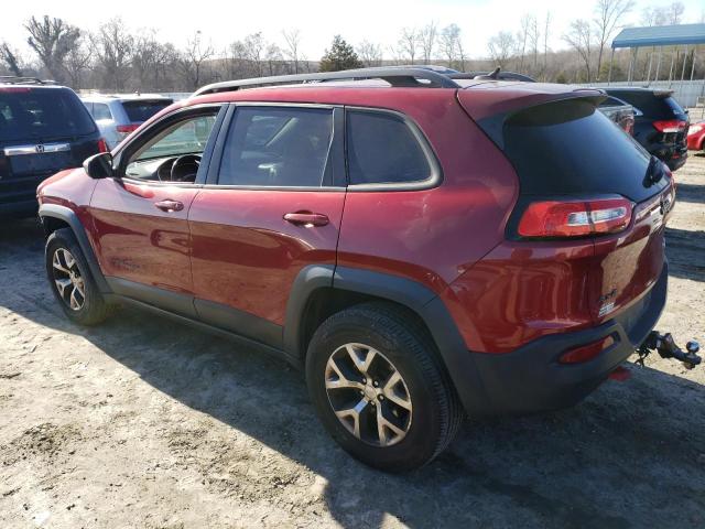1C4PJMBS4FW786084 - 2015 JEEP CHEROKEE TRAILHAWK RED photo 2