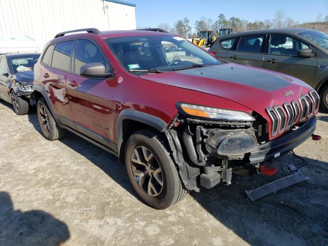 1C4PJMBS4FW786084 - 2015 JEEP CHEROKEE TRAILHAWK RED photo 4