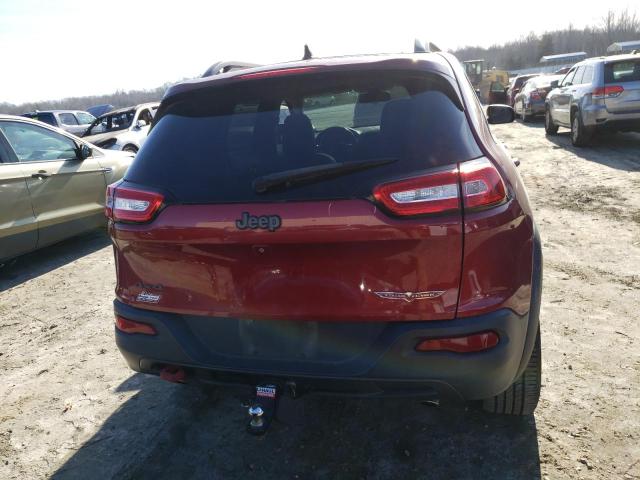 1C4PJMBS4FW786084 - 2015 JEEP CHEROKEE TRAILHAWK RED photo 6