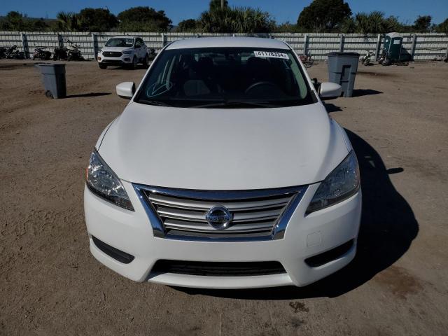 3N1AB7AP5EY264317 - 2014 NISSAN SENTRA S WHITE photo 5