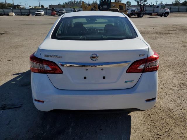 3N1AB7AP5EY264317 - 2014 NISSAN SENTRA S WHITE photo 6