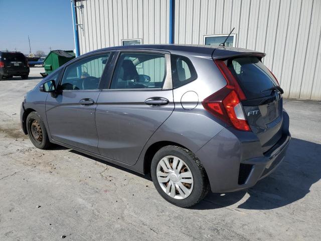 3HGGK5H56FM714759 - 2015 HONDA FIT LX GRAY photo 2