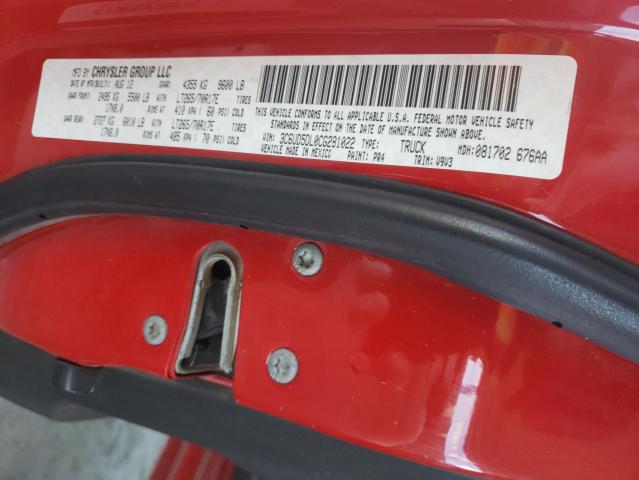 3C6UD5DL0CG281022 - 2012 DODGE RAM 2500 SLT RED photo 12