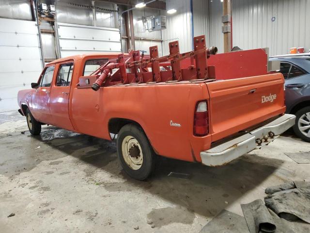 D26BB6S227395 - 1976 DODGE D SERIES ORANGE photo 2