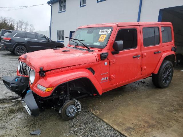 1C4RJXP63RW172069 - 2024 JEEP WRANGLER SAHARA 4XE RED photo 1