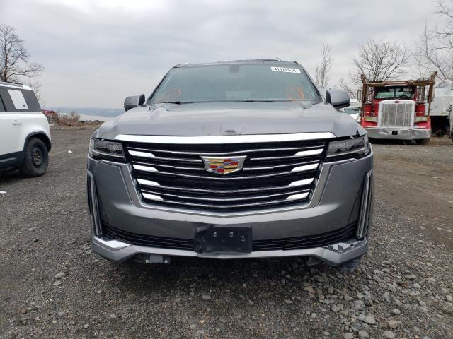 1GYS4MKL9MR454626 - 2021 CADILLAC ESCALADE ESV PREMIUM LUXURY PLATINUM GRAY photo 5