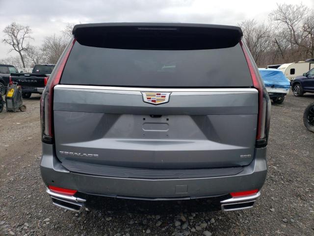 1GYS4MKL9MR454626 - 2021 CADILLAC ESCALADE ESV PREMIUM LUXURY PLATINUM GRAY photo 6