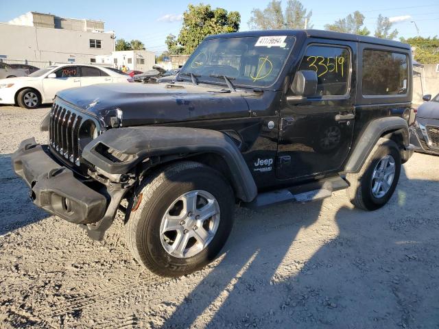 1C4GJXAG2JW276212 - 2018 JEEP WRANGLER SPORT BLACK photo 1