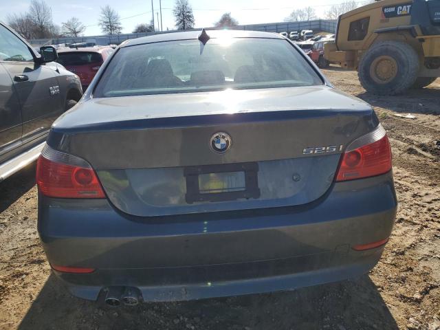 WBANE53587CW67691 - 2007 BMW 525 I GRAY photo 6