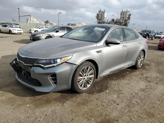 5XXGV4L24GG074311 - 2016 KIA OPTIMA SXL GRAY photo 1