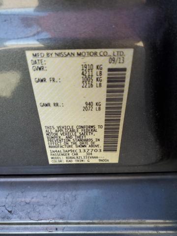 1N4AL3AP9EC137703 - 2014 NISSAN ALTIMA 2.5 GRAY photo 12