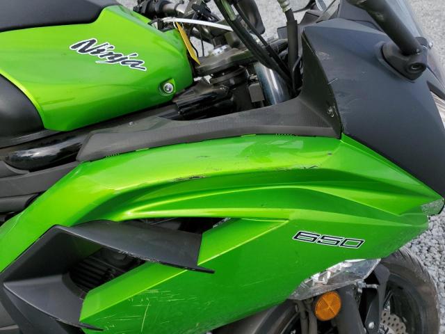 JKAEXEE17EDA16628 - 2014 KAWASAKI EX650 E GREEN photo 10