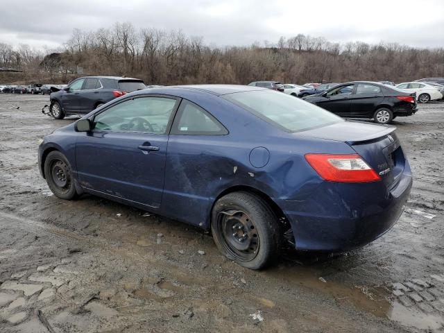 2HGFG12679H509817 - 2009 HONDA CIVIC LX BLUE photo 2