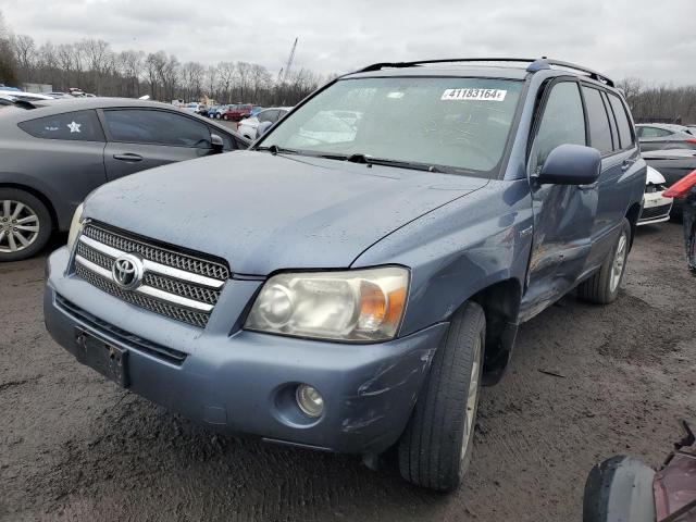 JTEEW21AX60029324 - 2006 TOYOTA HIGHLANDER HYBRID BLUE photo 1