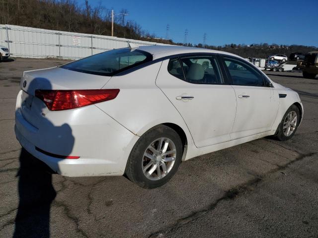 KNAGM4A70D5393526 - 2013 KIA OPTIMA LX WHITE photo 3