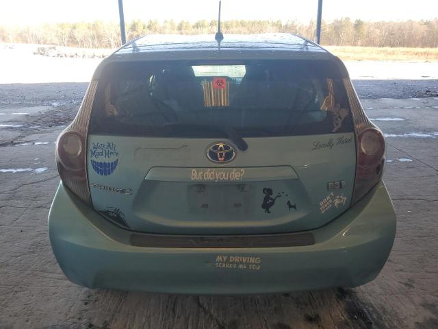 JTDKDTB31C1003736 - 2012 TOYOTA PRIUS C GREEN photo 6