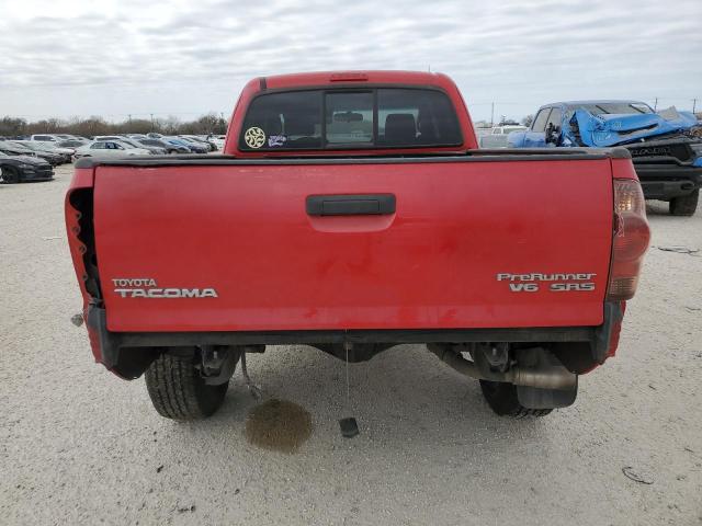 5TETU62N06Z161907 - 2006 TOYOTA TACOMA PRERUNNER ACCESS CAB RED photo 6