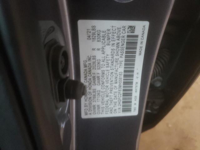 2HGFC2F83MH558163 - 2021 HONDA CIVIC SPORT 灰色 照片 12