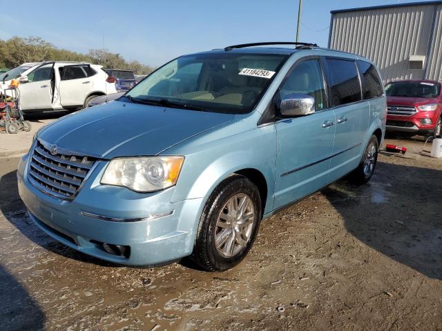 2A8HR64X08R824075 - 2008 CHRYSLER TOWN & COU LIMITED TEAL photo 1