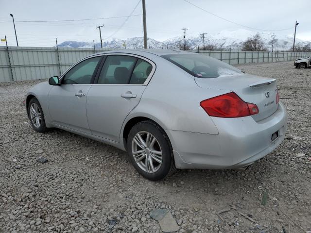 JN1CV6AR2AM455895 - 2010 INFINITI G37 SILVER photo 2