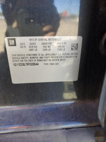 1G11C5SL7FF328644 - 2015 CHEVROLET MALIBU 1LT 黑色 照片 12