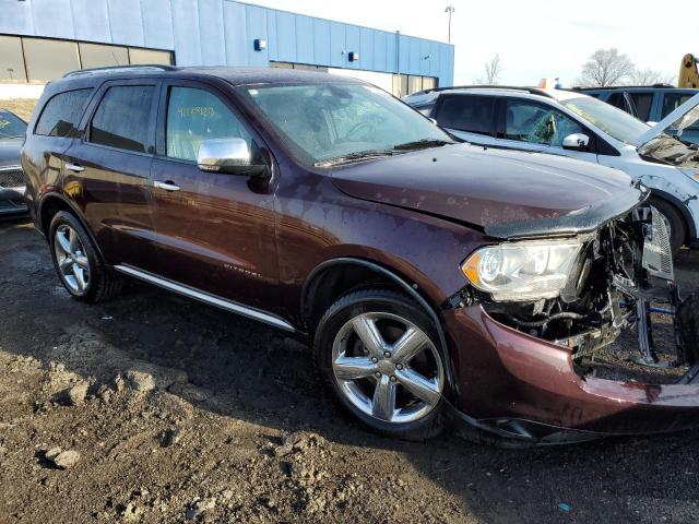 1C4SDJET8CC183074 - 2012 DODGE DURANGO CITADEL BURGUNDY photo 4