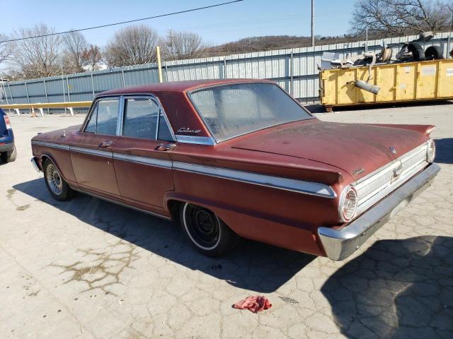 3F42F221731 - 1963 FORD FAIRLANE MAROON photo 2