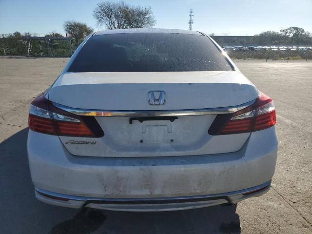 1HGCR2F37HA261472 - 2017 HONDA ACCORD LX WHITE photo 6