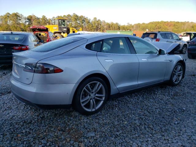 5YJSA1H13EFP60439 - 2014 TESLA MODEL S SILVER photo 3