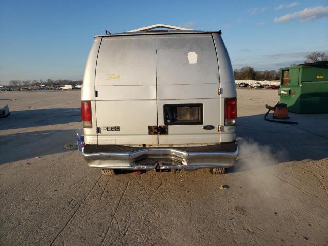 1FTSE34L62HB38565 - 2002 FORD ECONOLINE E350 SUPER DUTY VAN SILVER photo 6